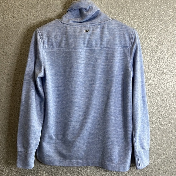 Vineyard Vines size XXS Blue funnel neck pullover - Picture 4 of 6